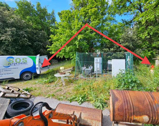 Intervention SOS Fuite d'Eau sur le terrain